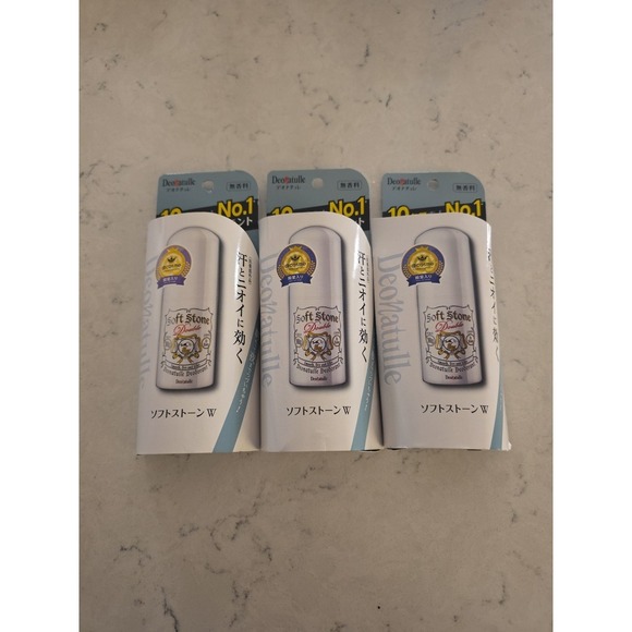 Deodorant Other - Lot Of 3 New Award #1 Deonatulle Soft Stone Double Deodorant Odor Care Stick 20g